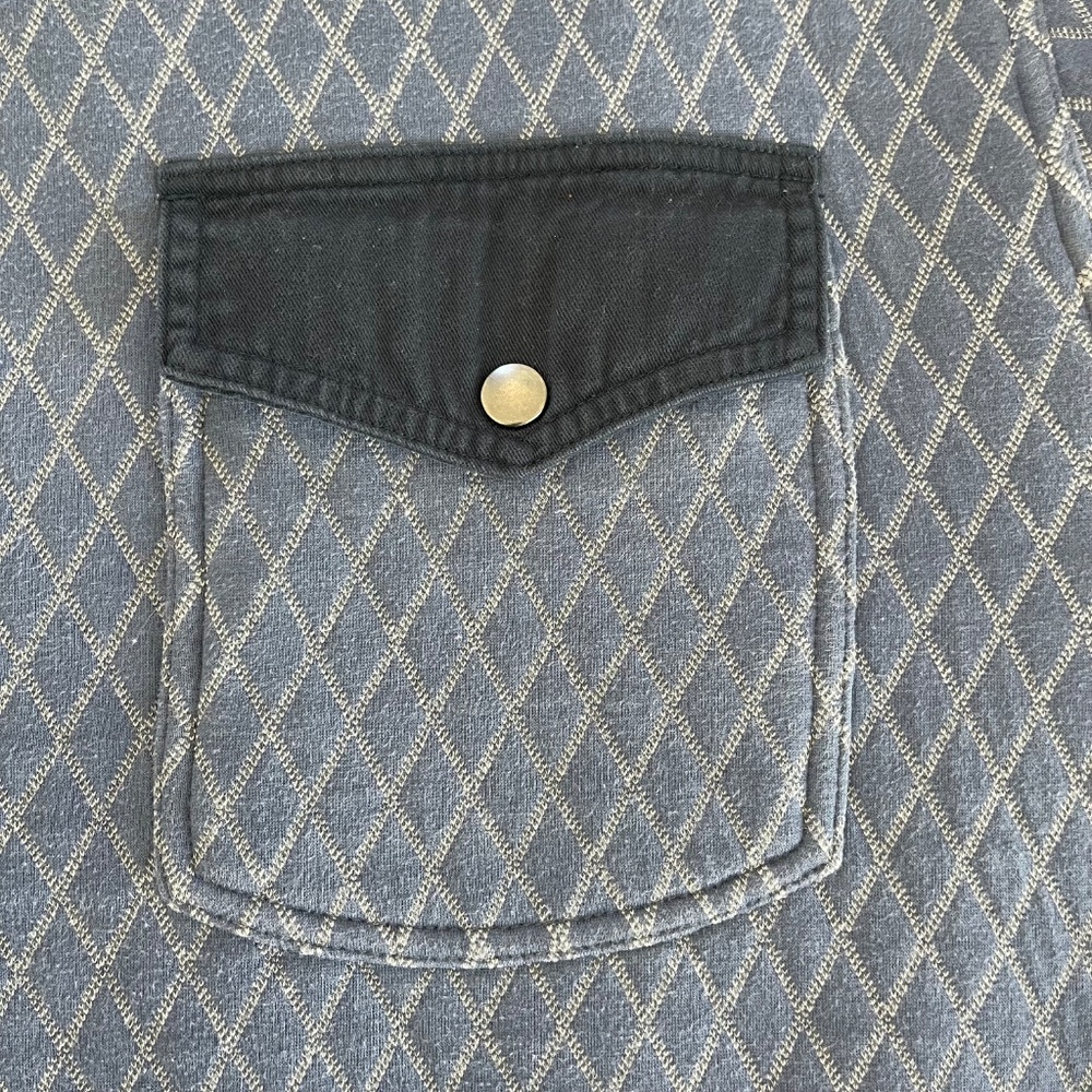 Duluth Trading Co Quilted Quarter Zip Pullover Sweatshirt Jacket Powder Blue 3XL - Picture 5 of 8
